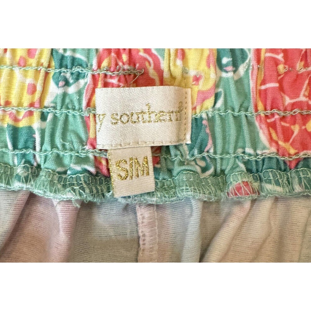 Simply Southern Turtle Tassel Shorts Womens Size S/M Beachy‎ Flowy Elastic Waist - Picture 3 of 4